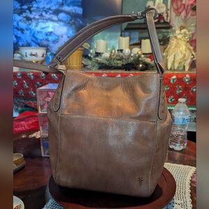 frye Brown Leather Tote Bag